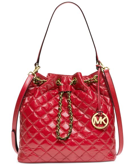 michael kors bag red